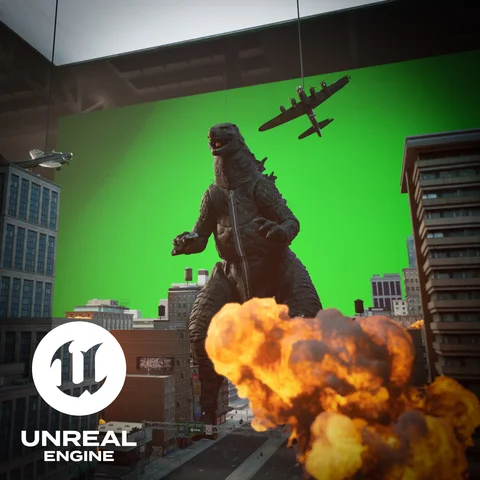 Kaiju staged on a miniature film set — view 6
