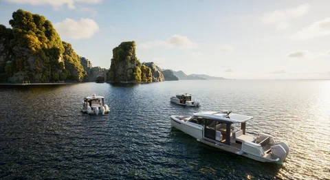 Rocky tropical islands and marine scenery — view 5