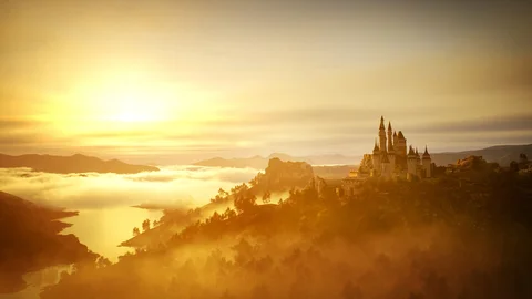 A castle in a mountainous landscape — view 3