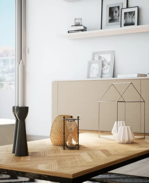 Kitchen, plants and interior details — view 5