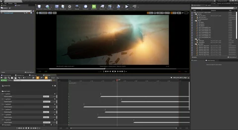 Scene development: Historic sailing ships in a naval battle — view 12