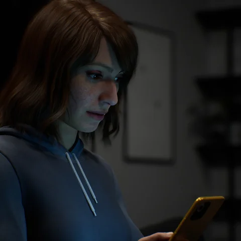 Female MetaHuman lighting study — view 3