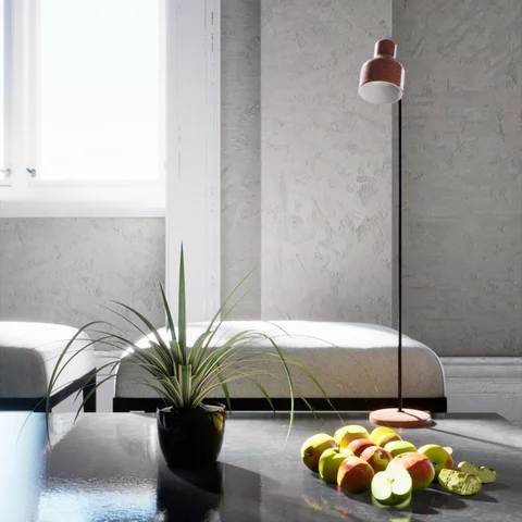 Sunlit kitchen with fruit and plants — view 5