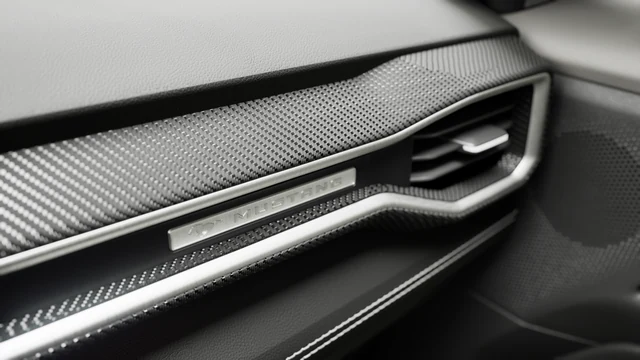 Close-up of a textured vehicle door trim