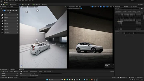 Alternative vehicle compositions inside Unreal Engine