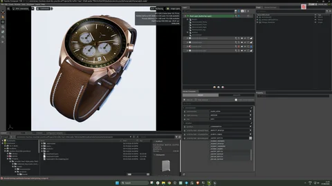Wristwatch lighting and scene setup inside Unreal Engine