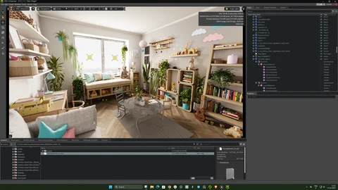 Interior scene assembly inside Unreal Engine