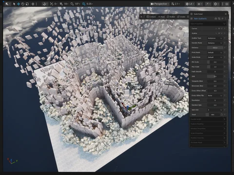 Overview of a large library environment during development