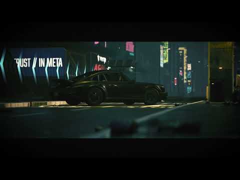 Thumbnail for A car in a cyberpunk city in real time